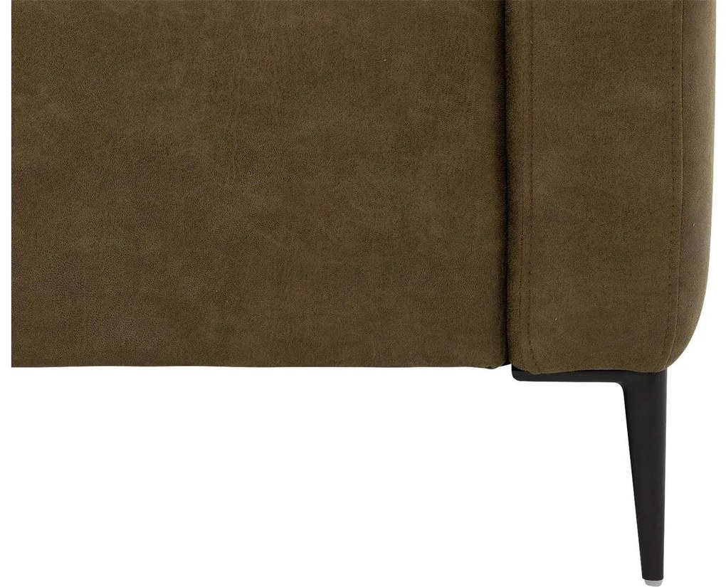 Goossens Key West groen, micro leer, 2-zits, modern design