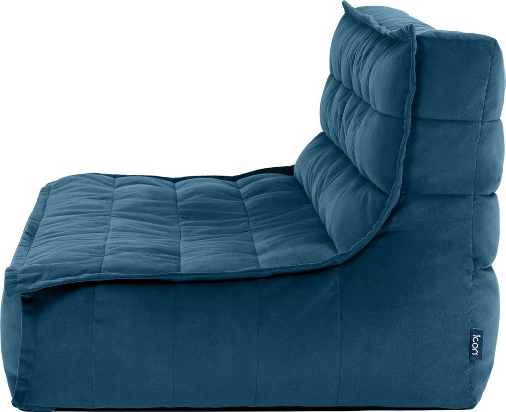 Cloudy Velvet Zitzak - Inktblauw