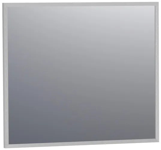 BRAUER Onyx spiegel - 80x70cm - rechthoekig - aluminium-kleurig geborsteld frame SP-ON80RHA
