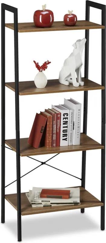 Wandkast vintage - ladderrek - boekenkast industrieel - boekenkast - rek