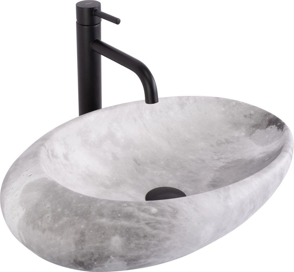 Opzetwastafel Rea Roxy C Stone L. GREY