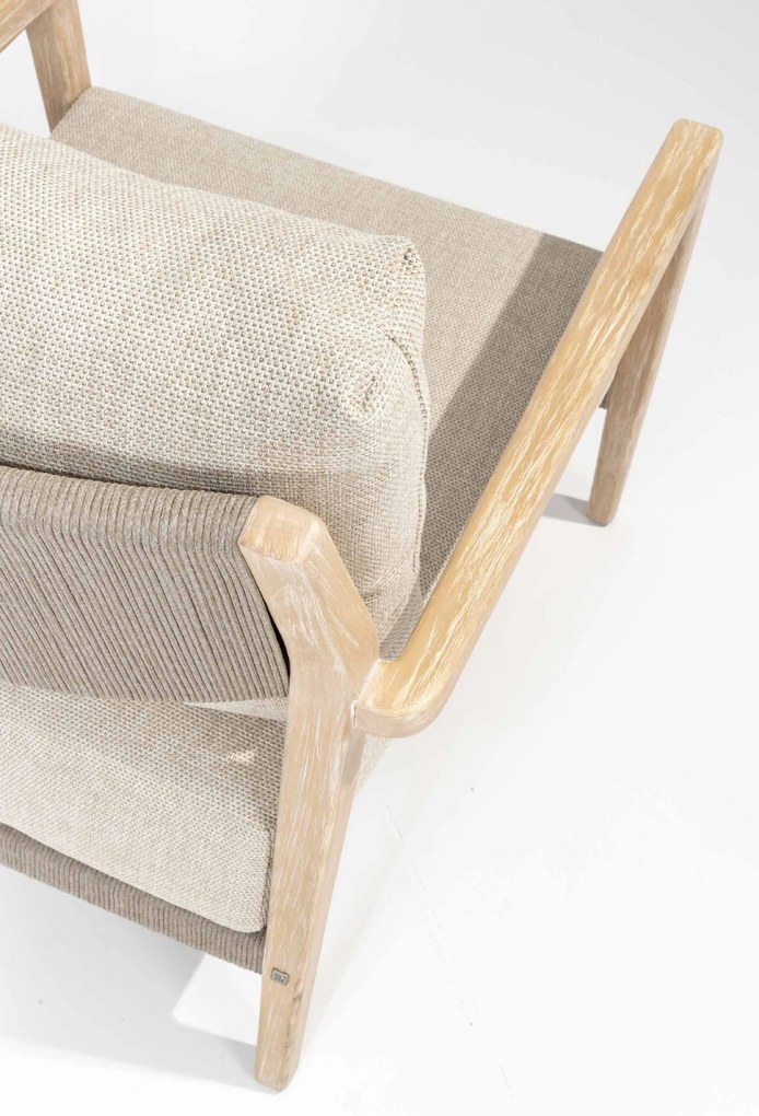 4 Seasons Outdoor Julia loungestoel SALE Loungestoel beige weerbestendig