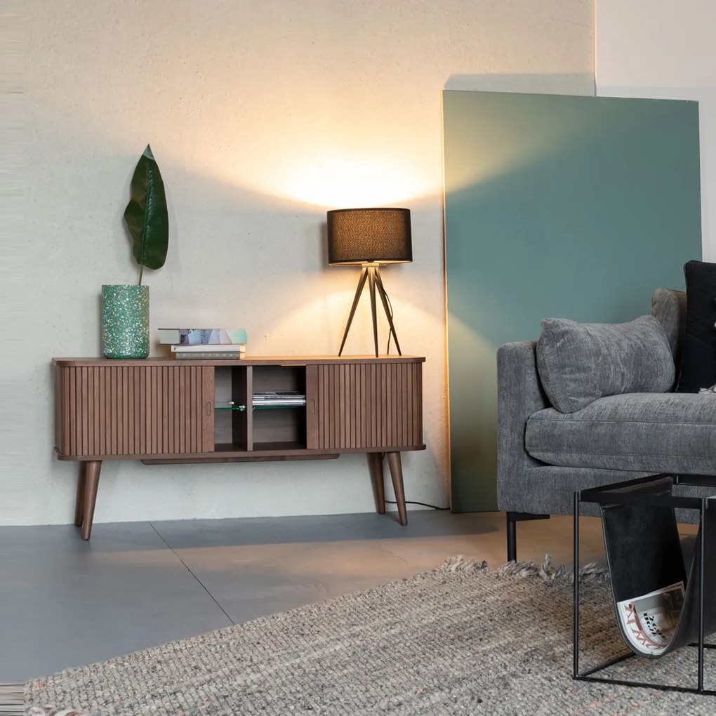 Walnoot Tv-dressoir - 120x40x57.5cm.
