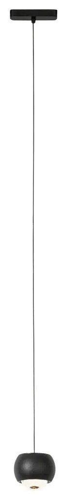 Moderne hanglamp zwart voor railsysteem 1-fase incl. LED - Magnetic Lance