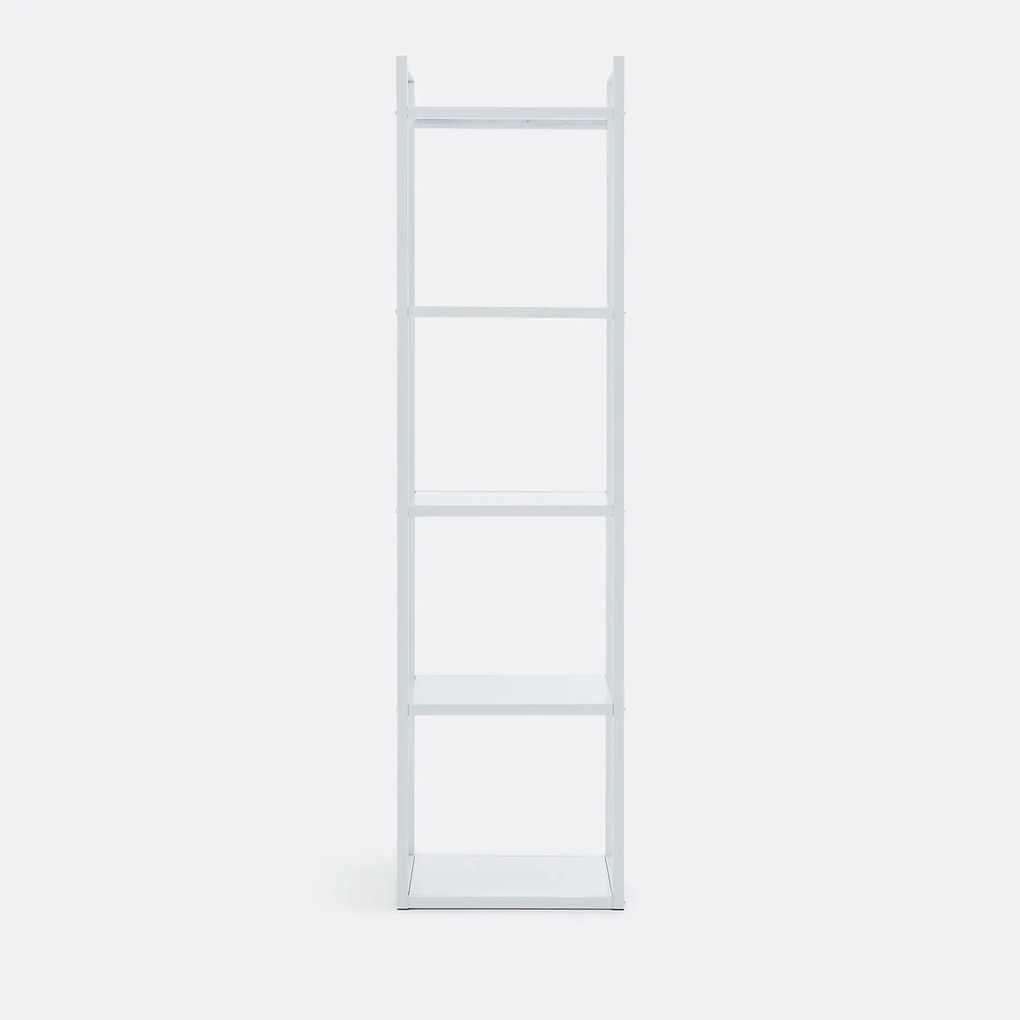 Lage kleerkastmodule van staal, 5 legplanken, ENIDE