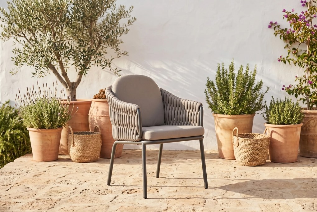 Tuinstoel Aluminium/rope Zand/Beige 4 Seasons Calma  loft