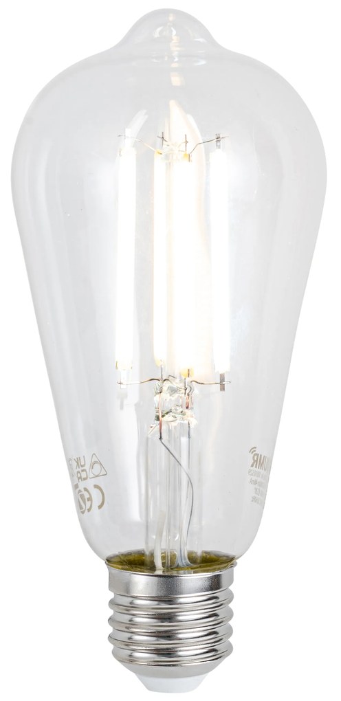 E27 dimbare LED lamp ST64 helder 7W 806 lm 2700-6500K