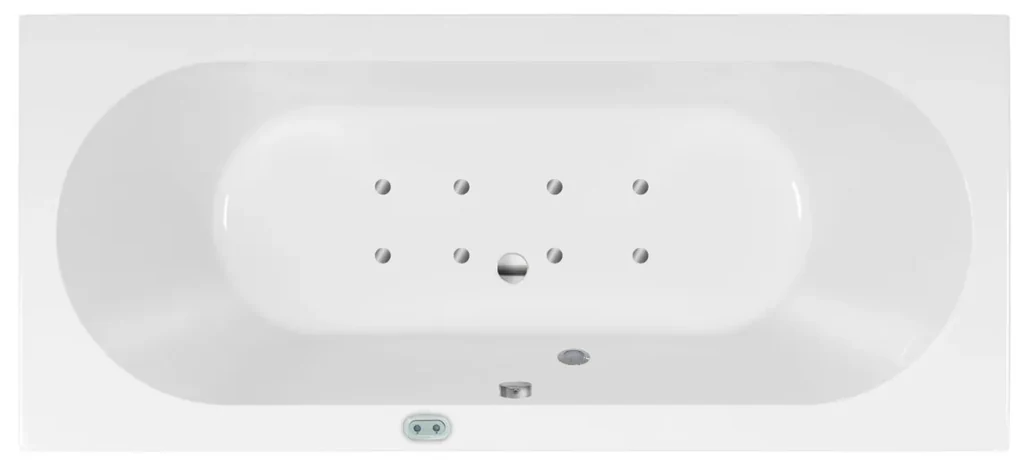 Lambini Designs Round Bubbelbad Silent 180x80cm 8 aero jets + kleurenlamp