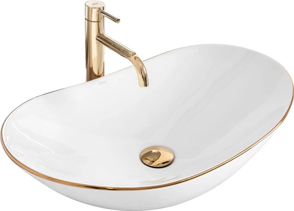 Opzetwastafel Rea Royal Gold Edge