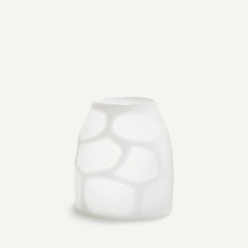 Vaas in mat glas, H20 cm, Arca