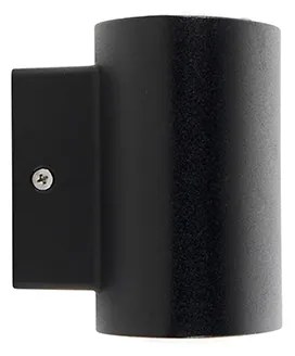 Moderne buitenwandlamp zwart incl. LED IP44 - Ovum