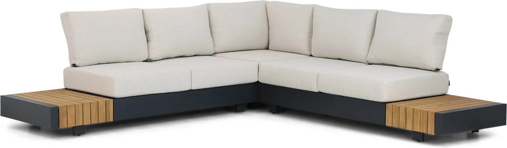 Hoek loungeset 5 personen Aluminium Zand/Beige  Santika Furniture Santika