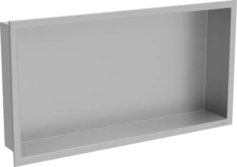 Mexen X-Wall-R inbouwplank met flens 60 x 30 cm, inox - 1910603010