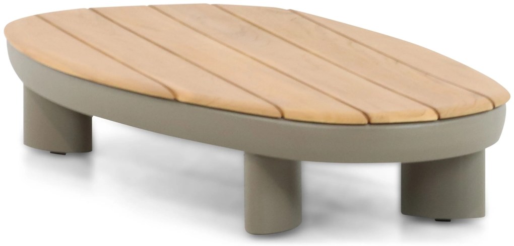 Hoek loungeset 6 personen Aluminium/Rope /Teak Taupe Santika Furniture Santika