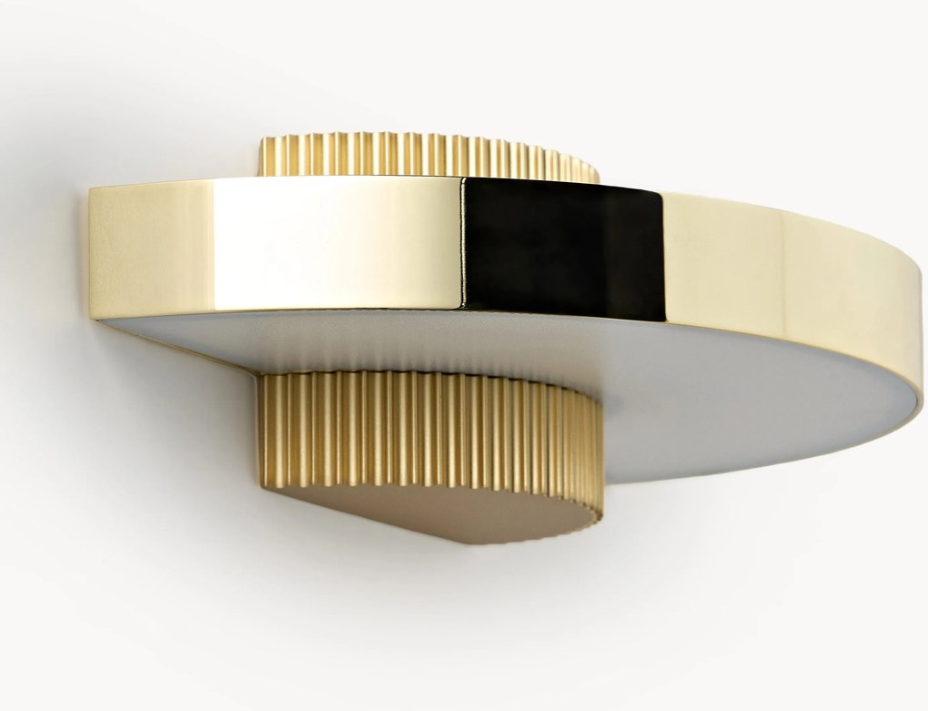 LED wandlamp Elna met geribbeld voetstuk