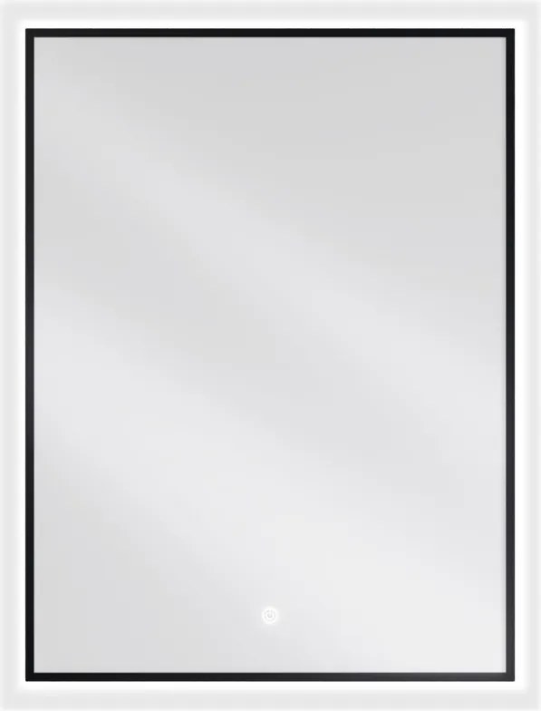Mexen Erma verlicht badkamer spiegel 60 x 80 cm, LED 6000K, anti-condens, zwarte lijst - 9814-060-080-611-70