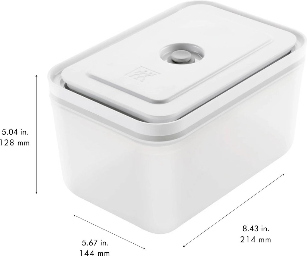 ZWILLING Fresh & Save Vacuümdoos L, Kunststof, semitransparant-Grijs - Fresh & Save - ZWILLING