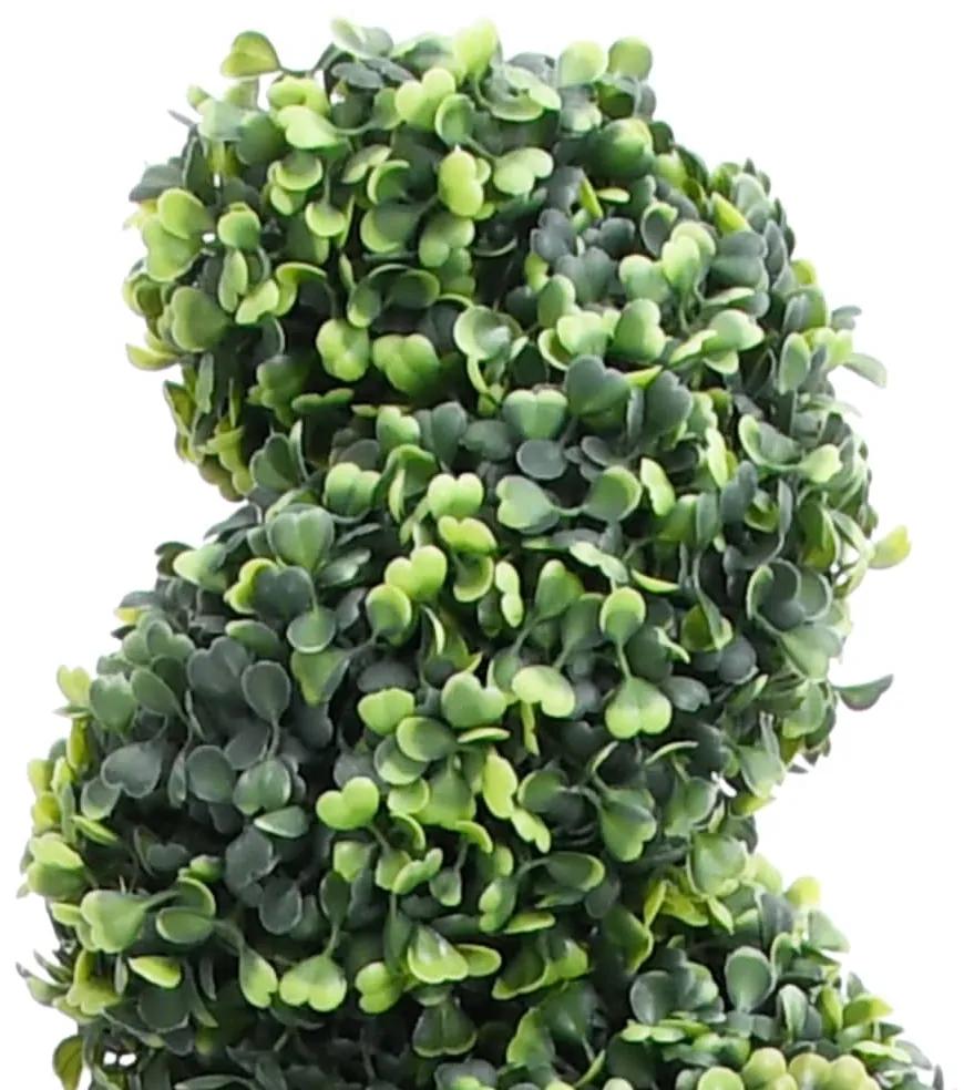 vidaXL Kunstplant met pot buxus spiraal 100 cm groen