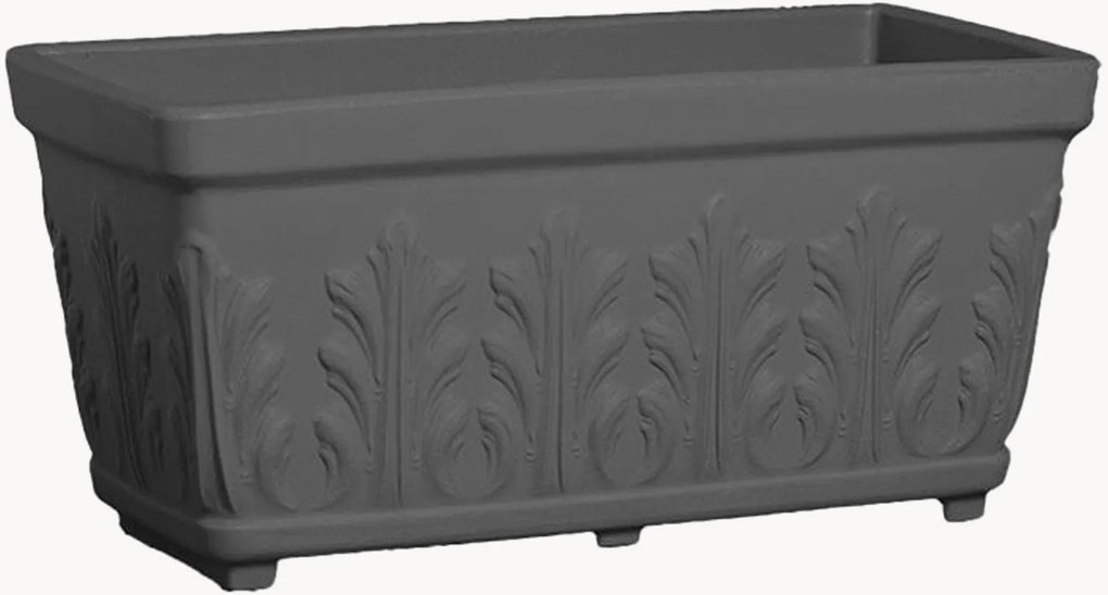Outdoor plantenpot Cassetta Fogliata, H 27 cm