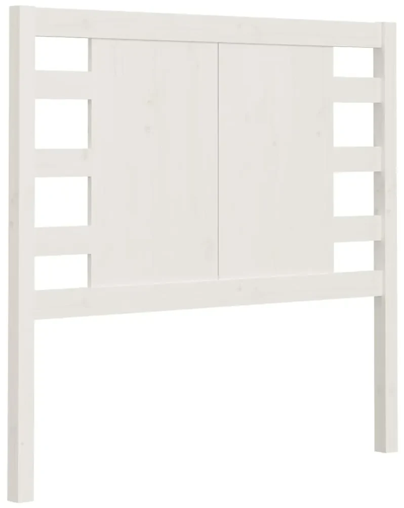 vidaXL Hoofdbord 106x4x100 cm massief grenenhout wit