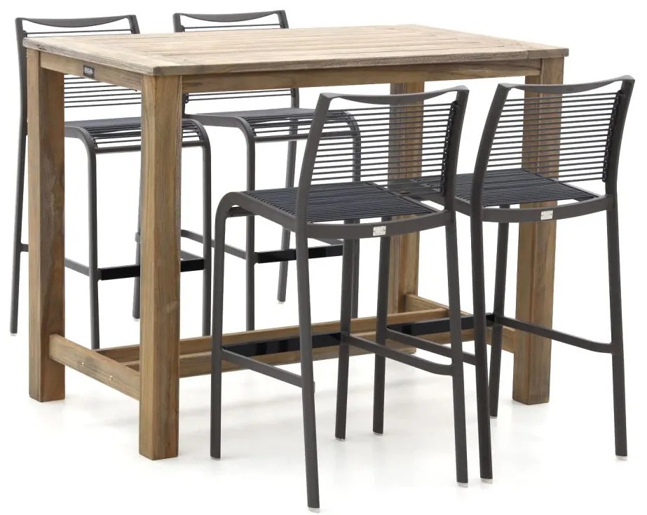 Barset Apple Bee | 4 personen | Tuinset teakhout | 5-delig | Kees Smit Tuinmeubelen