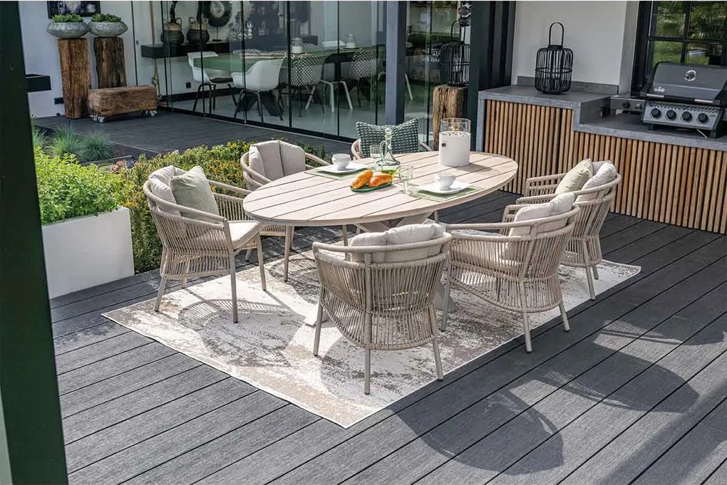 Garden Impressions Tulli tuintafel 220x115 cm - light teak look