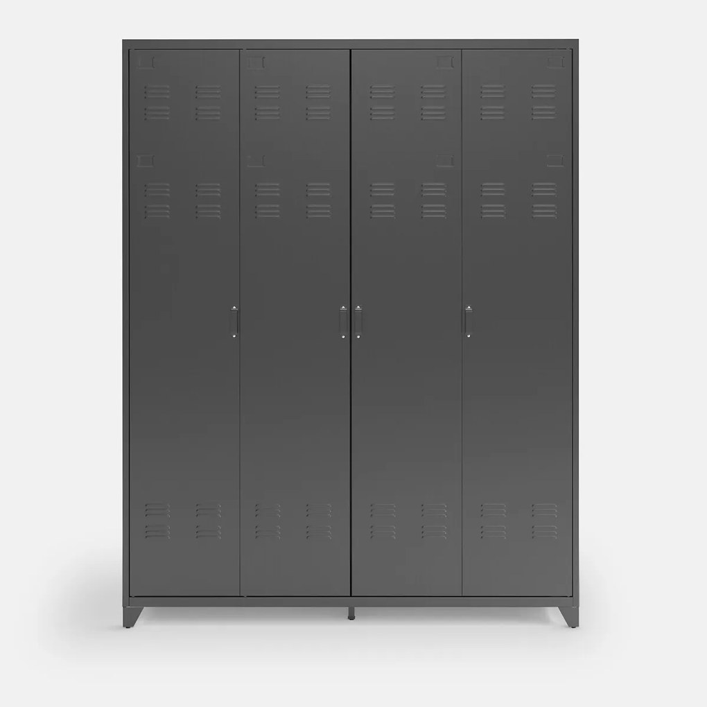 Metalen kast, 4 deuren, Hiba