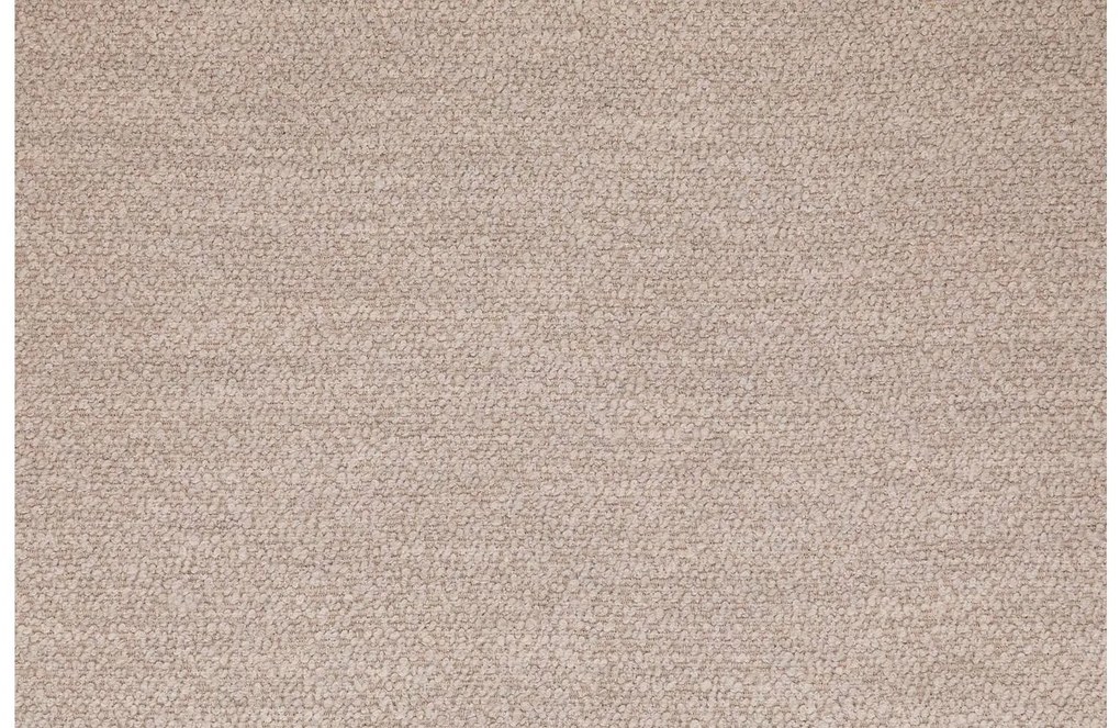 Goossens Eetkamerstoel Hera beige stof met armleuning, modern design