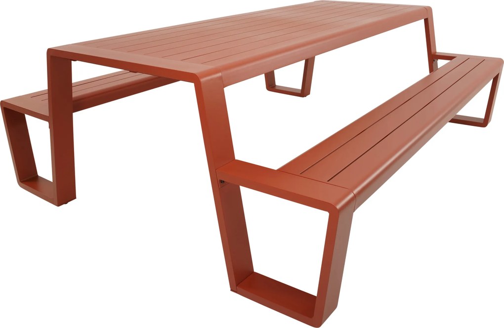 Lesli Living Picknickset-Estilo-Rood-Aluminium-220cm-Lesli Living