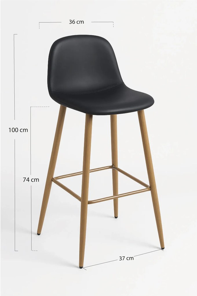 Teok Kunstlederen Kruk