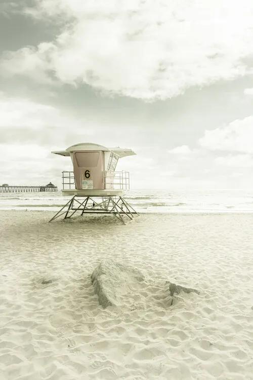Fotobehang CALIFORNIA Imperial Beach | Vintage, (85 x 128 cm)