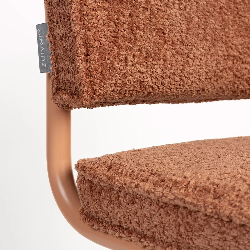 Zuiver Ridge Soft Retro Design Stoel Teddy Terra