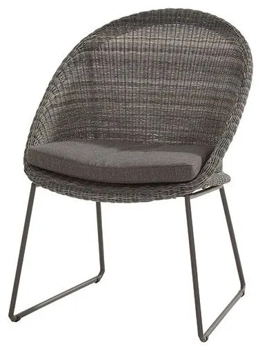 4 Seasons Outdoor Hampton Dining Chair Ecoloom Charcoal  Tuinstoel    antraciet weerbestendig