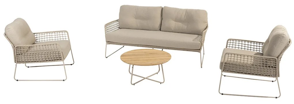 Taste by 4 Seasons Albano loungeset 4-delig - latte