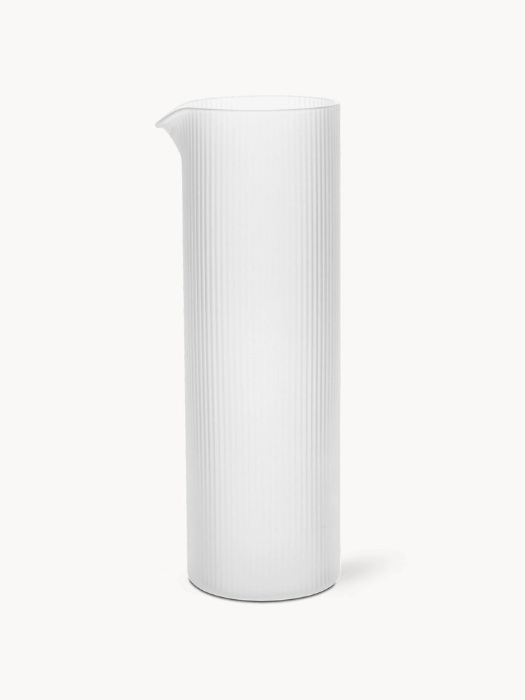 Mondgeblazen karaf Ripple met reliëfpatroon, 1.1 L