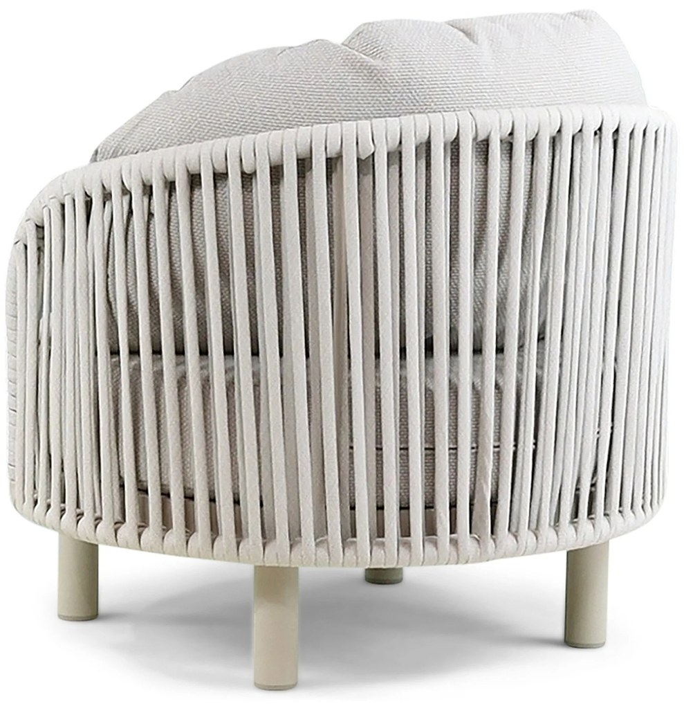 Tuinstoel Aluminium/rope Taupe-naturel-bruin Santika Nanda