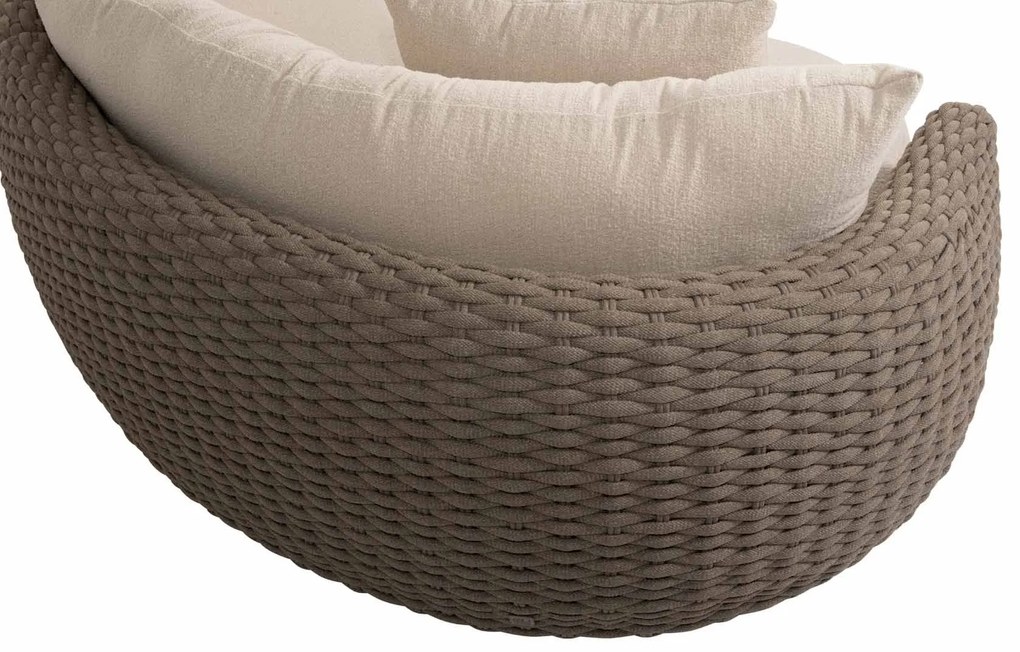 4 Seasons Outdoor Maxime chaise loungebank terre LoungebankLoungeset   bruin weerbestendig