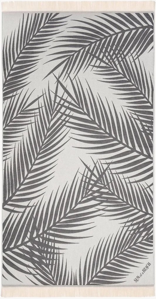 Strandlaken Palm Springs Grey Feather