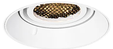 Set van 6 Moderne inbouwspot wit GU10 rond trimless - Oneon Honey