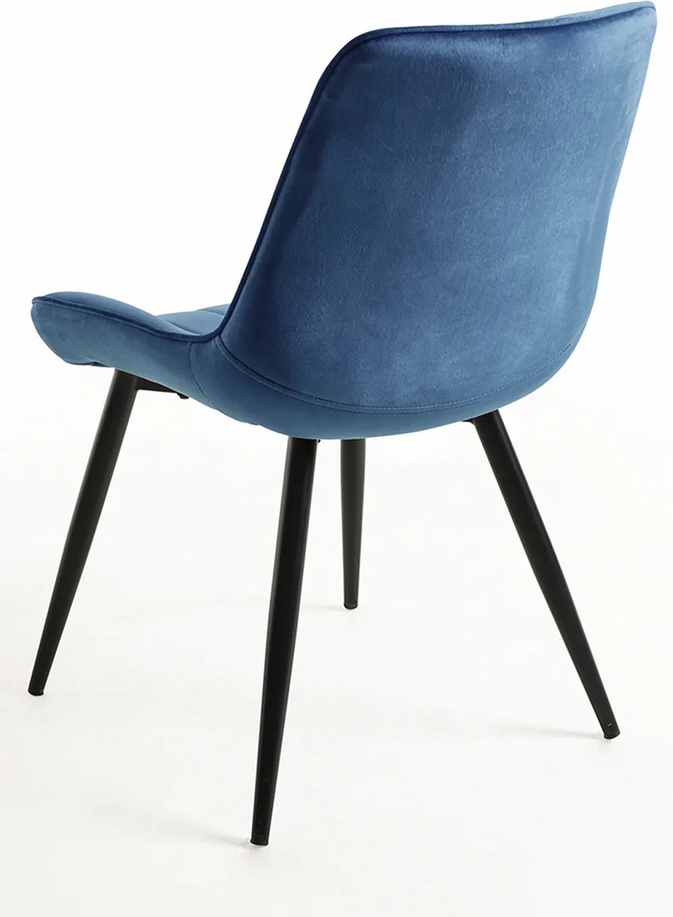 Set 6 Lene Fluwelen Stoelen