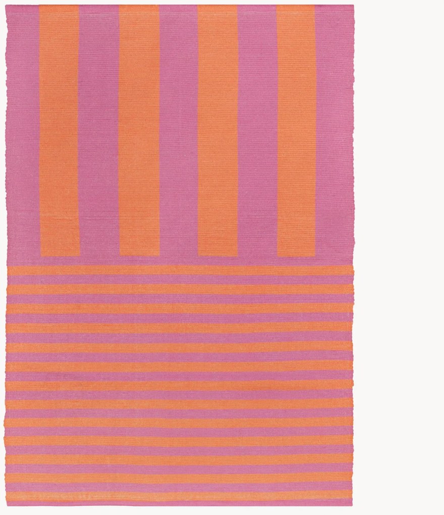 Outdoor platgeweven vloerkleed Deck Stripe