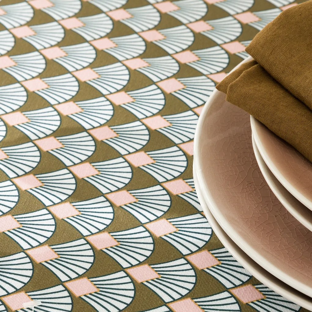 Vlekwerend bedrukt tafelkleed, Myrina