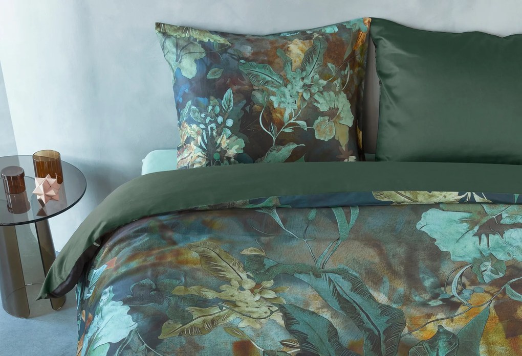Kardol Floral Embrace Dekbedovertrek Blue Green – Bij Swiss Sense