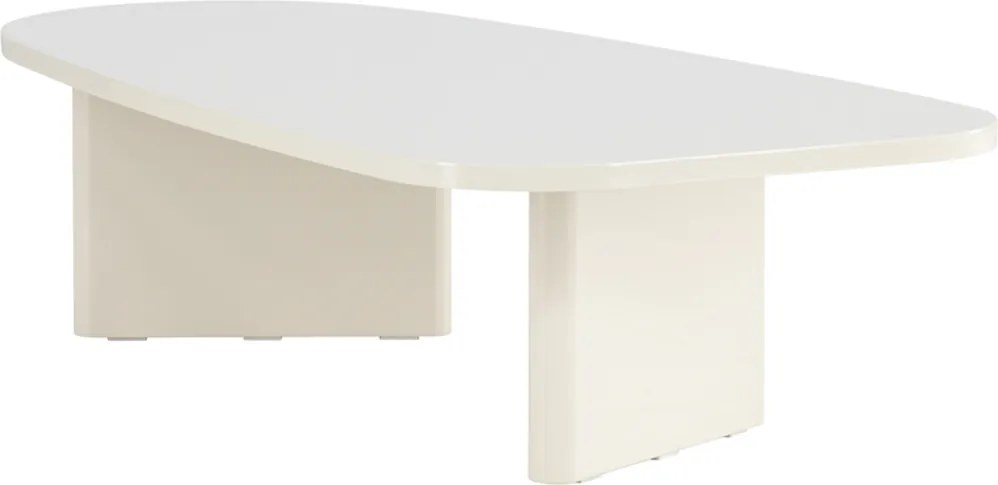 Organische Salontafel Beige - 65 X 130cm.