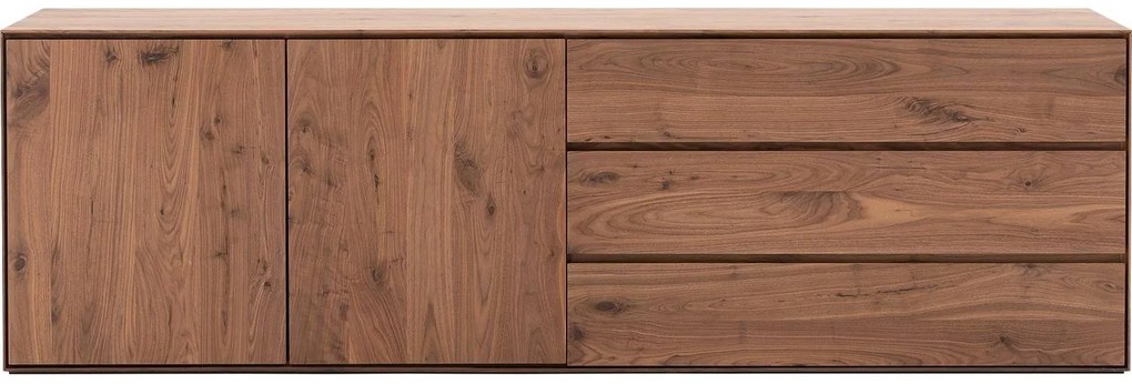 Goossens Excellent Dressoir Vic, 2 deuren 3 laden vsr breed 240 cm, staand