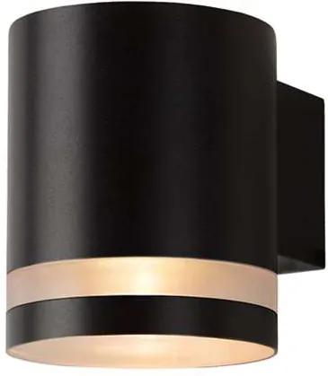 Lucide LED wandlamp buiten BASCO IP54 - zwart - Ø9 cm - Leen Bakker