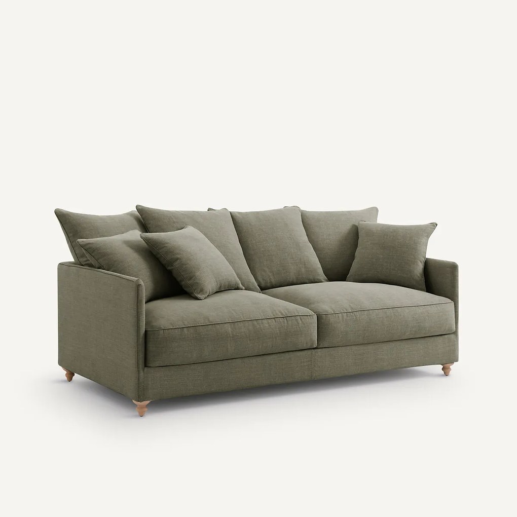 3-zits bank, omvormbaar, in katoen en linnen, Lazare