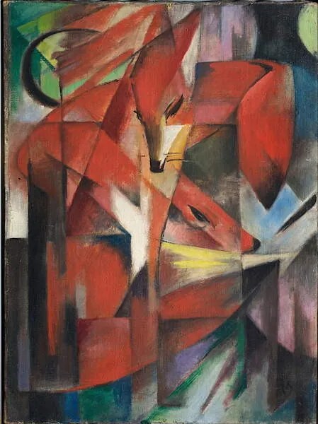 Kunstreproductie The Fox, 1913, Marc, Franz