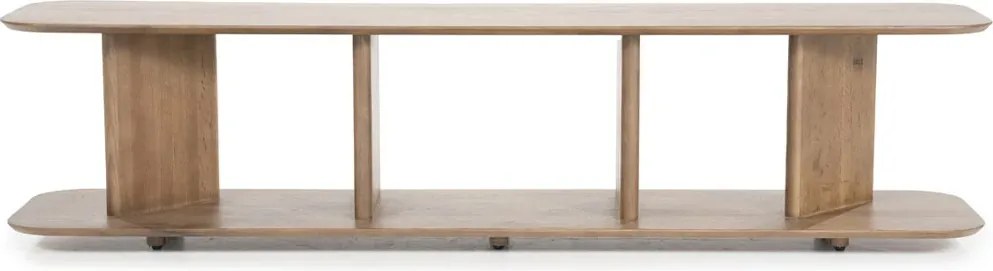 Open Tv-meubel Eikenhout Bruin - 180x40x43.5cm.