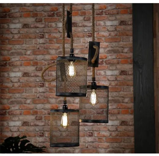 Hanglamp Daley 3 Lichts | Kalfort | Metaal | Grijs   | Cavetown